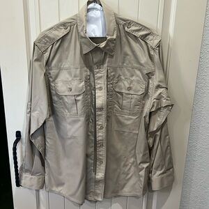 Proper khaki safari shirt.